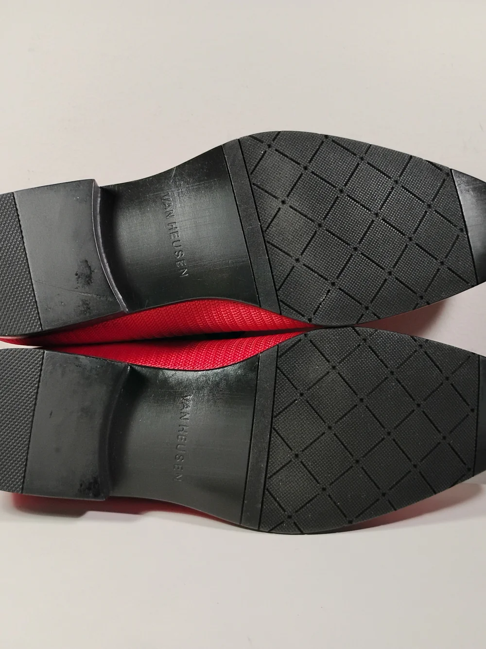 Van Heusen Black Suit with Red Accents